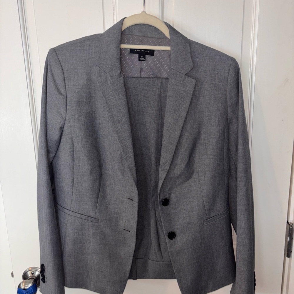 Ann Taylor Charcoal Blazer and Pants